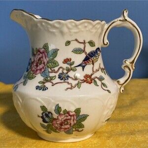 Aynsley PEMBROKE Mini Creamer Milk Jug Bone China Gold Trim England 4"
